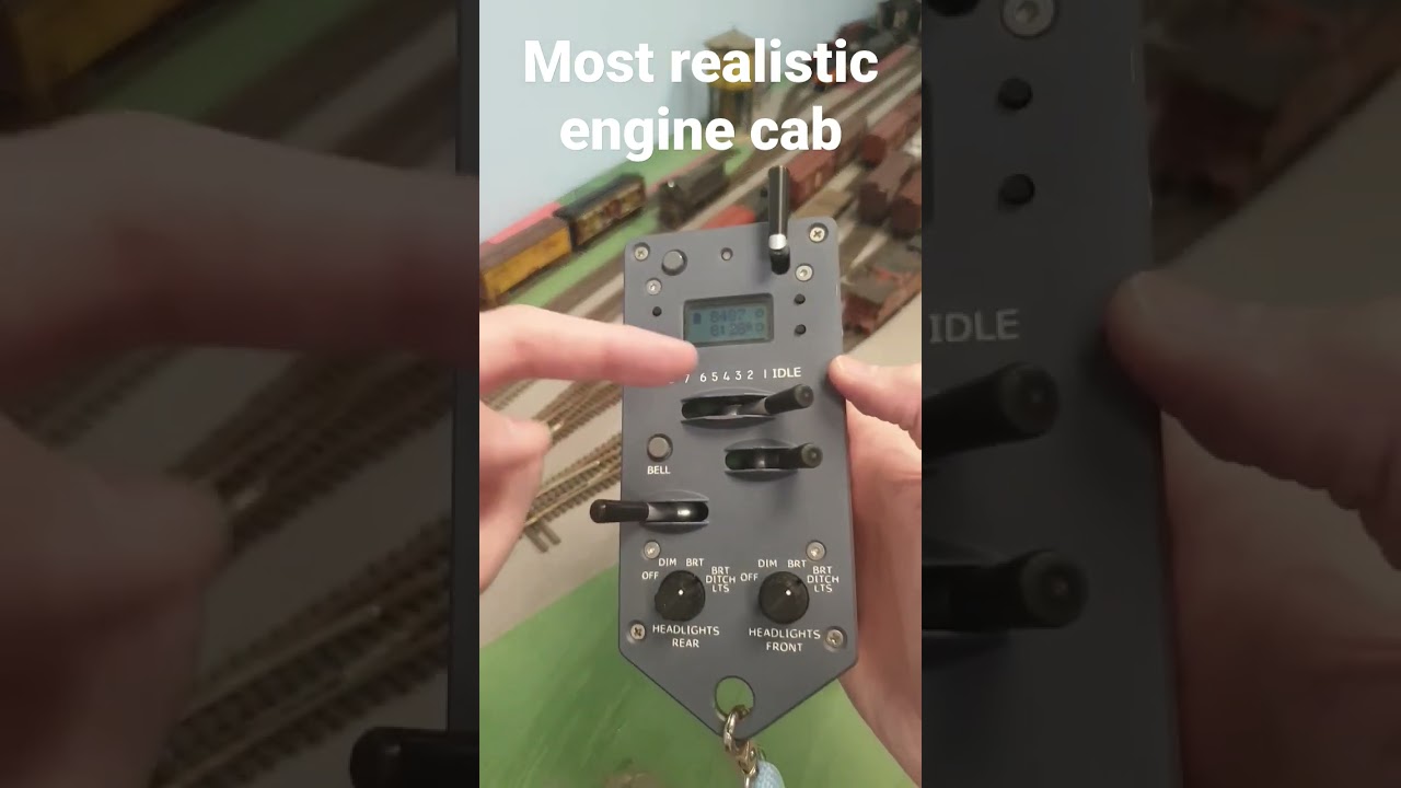 Seperate throttle, idle & brake. #modelrailroad #operations #protothrottle #modelrailway