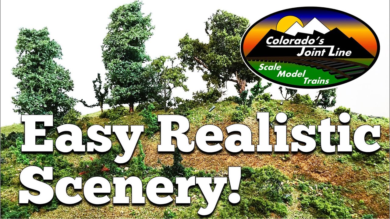 How to Make Realistic Scenery Model Train Layouts & Dioramas