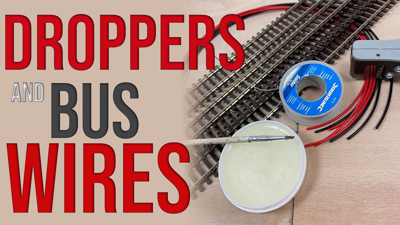 New Layout - Fitting Bus Wires And Droppers for Model Railway