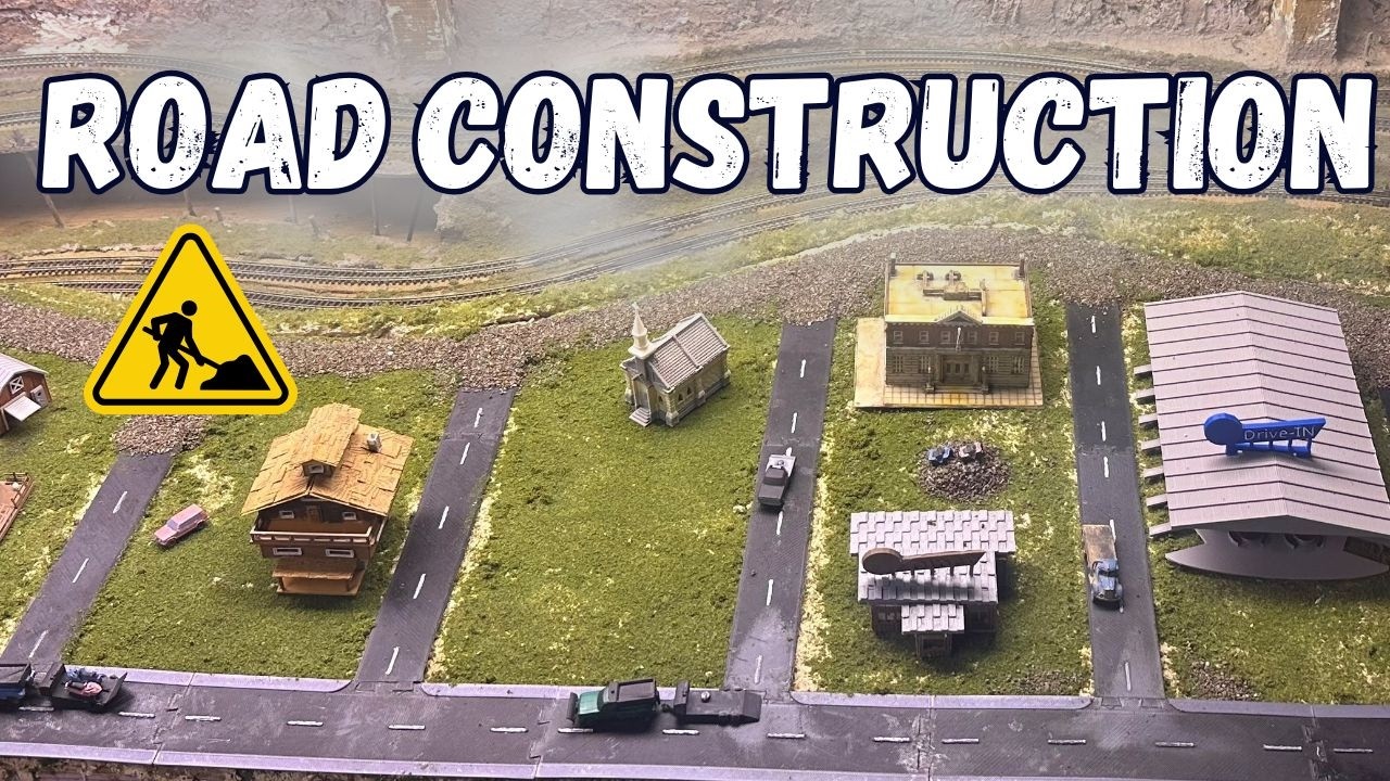 Adding Realism to Your Layout with Roads! Model Railroad Scenery Work for Scale Trains CAD Design 3D