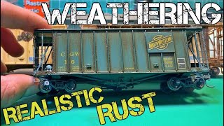 Realistic Rust - EASY Weathering Tutorial for Model Freight Cars
