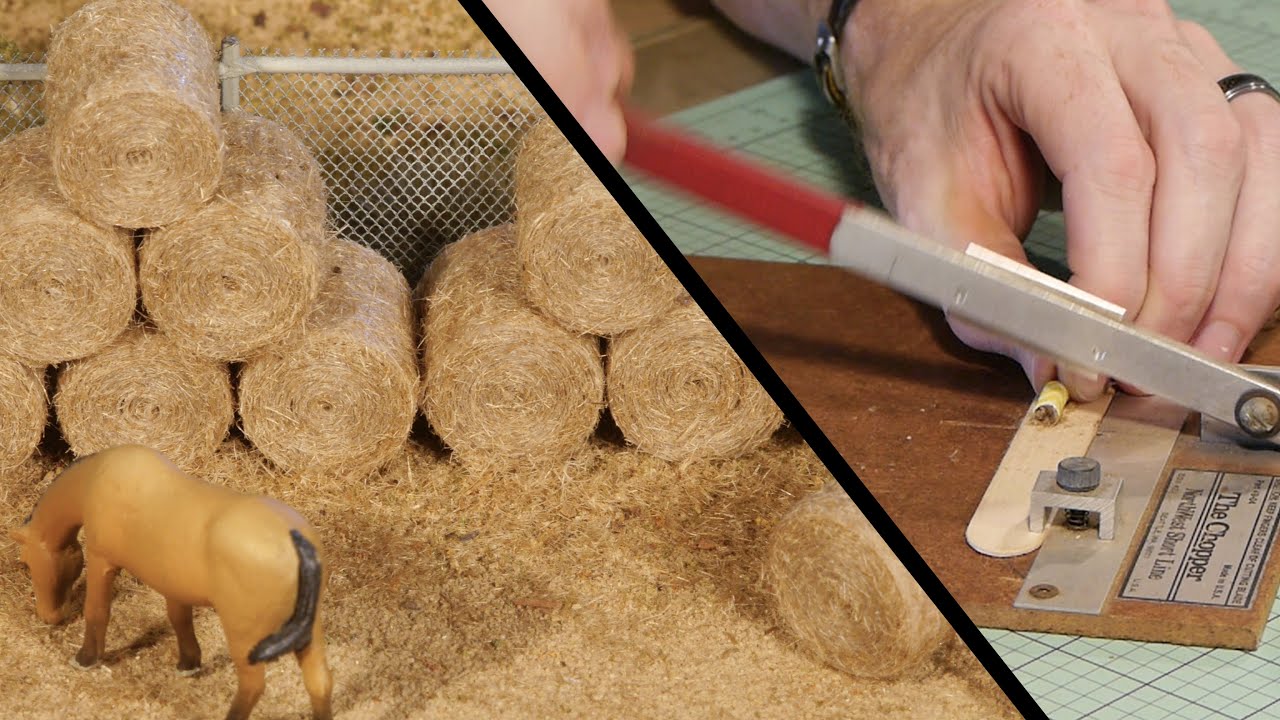 Realistic Hay Bales – Model Railroad Scenery