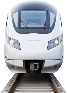 Bullet trains miniature rails Splash screen