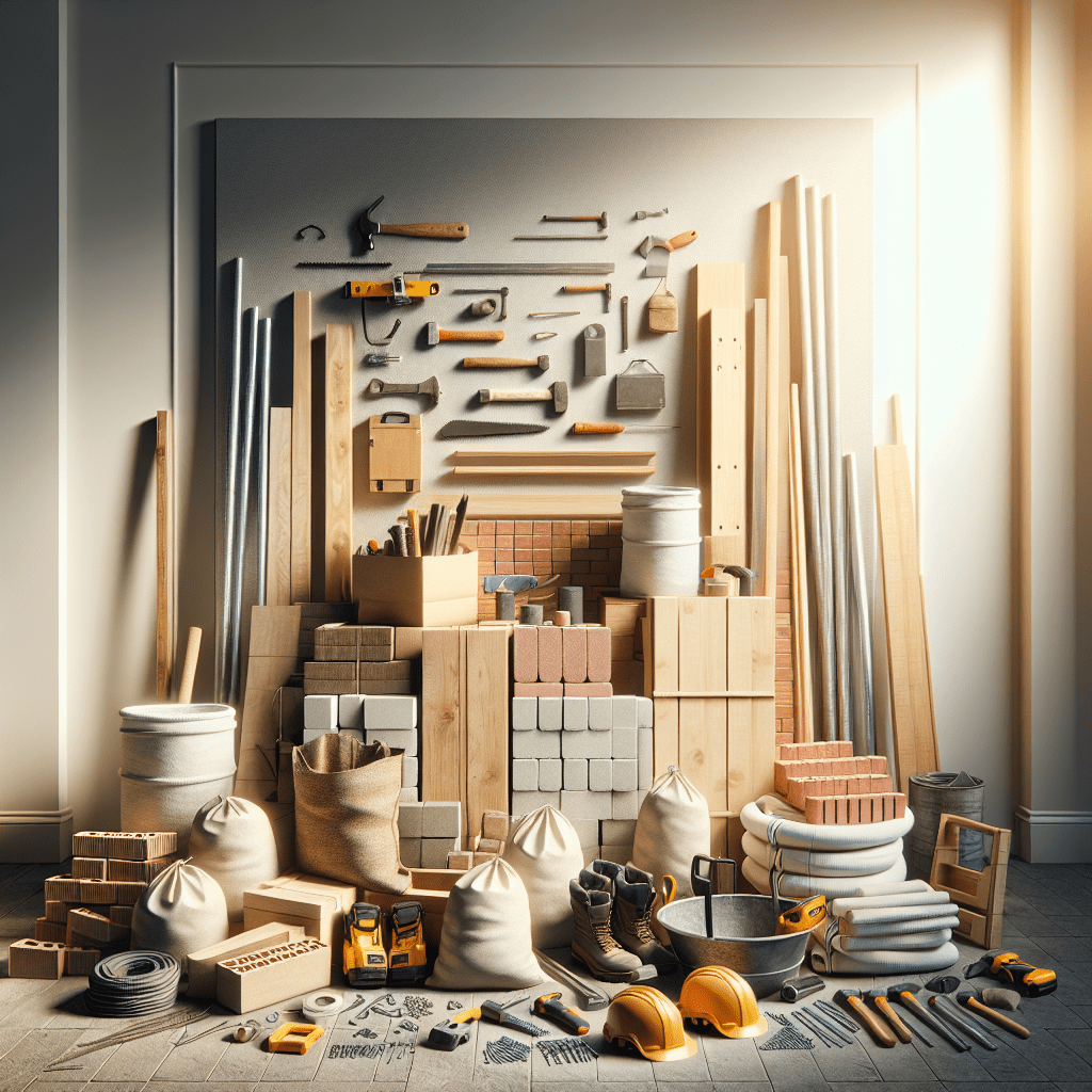 Layout building supplies