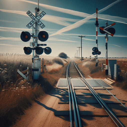 Safety First: Stop, Look, and Listen at Every Railroad Crossing.