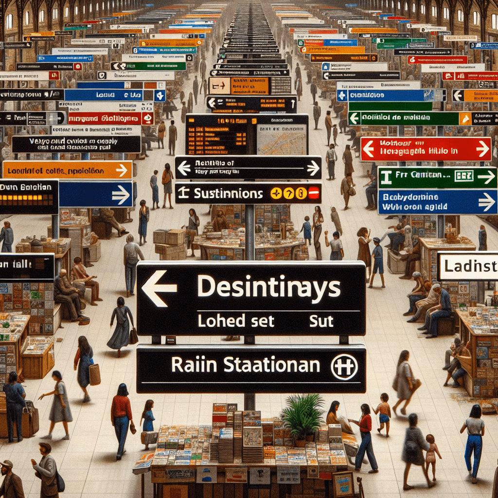 Railway station signs are Guiding Your Journey, One Sign at a Time. Railway station signs are Guiding Your Journey, One Sign at a Time.