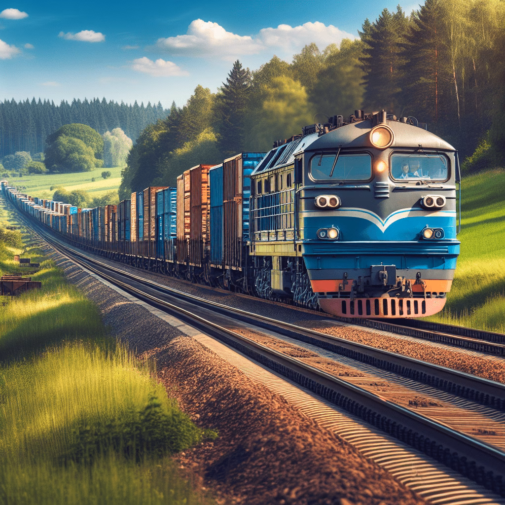 Train freight service, Delivering Possibilities, One Rail at a Time. Train freight service, Delivering Possibilities, One Rail at a Time.