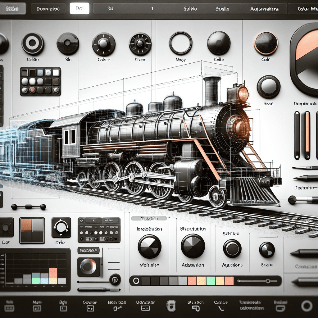 Train modeling software