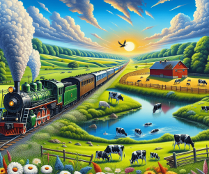 Train scenery : Journey Through Nature’s Canvas: Experience the Art of Train Travel.