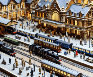 Train stations model – Connecting Journeys, Bridging Destinations.
