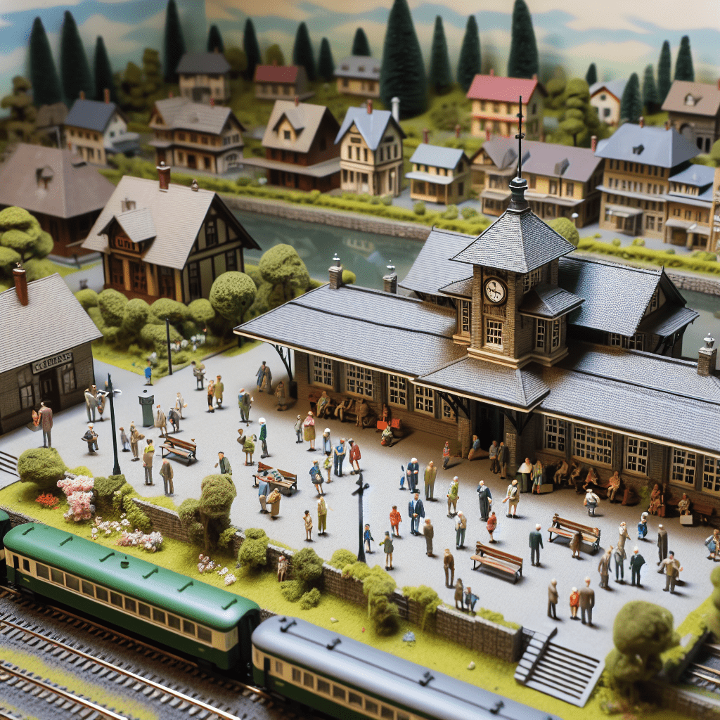 Train stations model