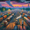 Train Yard – Where Steel Meets Steam: The Heartbeat of Industry