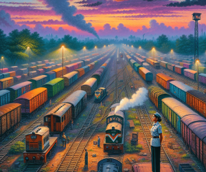 Train Yard – Where Steel Meets Steam: The Heartbeat of Industry