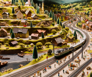 ho scale model train layouts