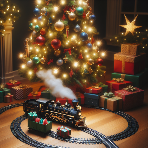 polar express train for christmas tree