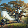 Train Around Tree, Journey Through Nature