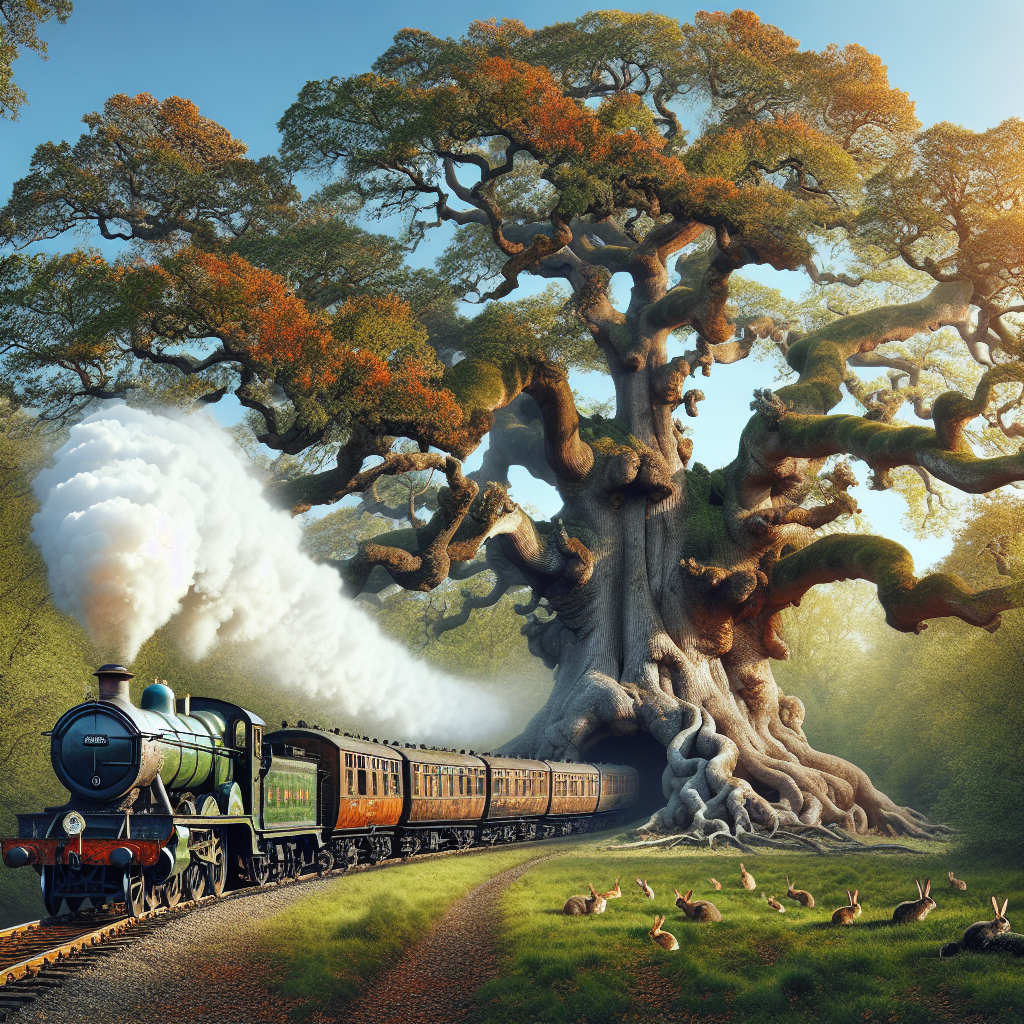 Tree By Train Train Around Tree, Journey Through Nature | Model Train Community