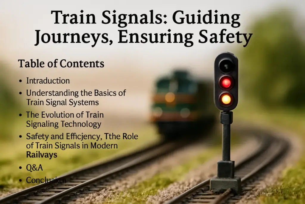 Train signal your Guiding Journeys, Ensuring Safety | Model Train Community